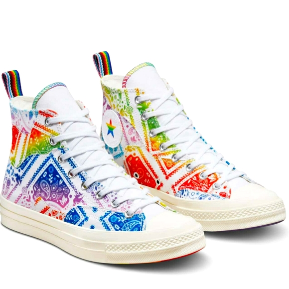 Converse Chuck Taylor Chuck 70 Unity Unisex Pride High Top Rainbow Sneakers 7 - Picture 5 of 17